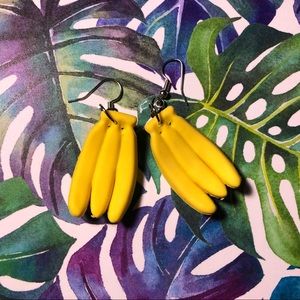 banana earrings!